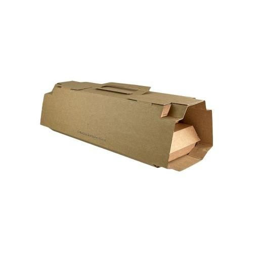 Valisettes à poignée kraft brun - 363 x 116 x 115 mm (100 unités)