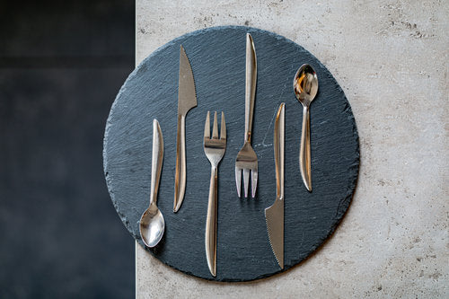 Sets couverts inox 4/1 sachet papier (couverts + serviette) (200 unités)