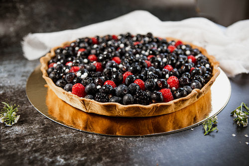 Ronds carton double face or/noir ø 22cm (100 unités)