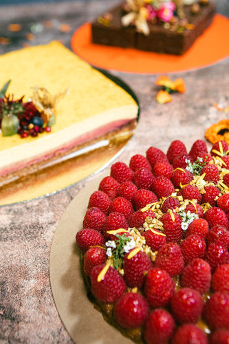 Ronds simple face bio kraft ø 22 cm (100 unités)